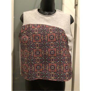 Zara Patterned Cropped Top